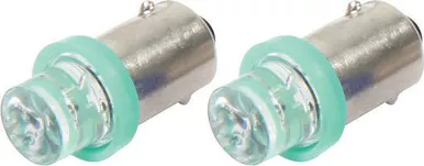QuickCar Green LED Bulbs for 16V Gauges Pair 61-694
