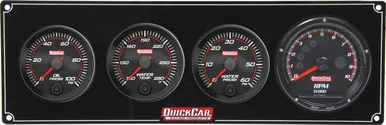 Quickcar Redline 3-1 Gauge Panel OP/WT/WP w/Recall Tach 69-3046