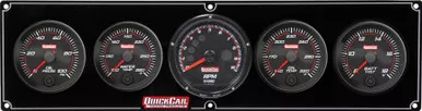 Quickcar Redline 4-1 Gauge Panel OP/WT/OT/Volt with Recall Tachometer 69-4057