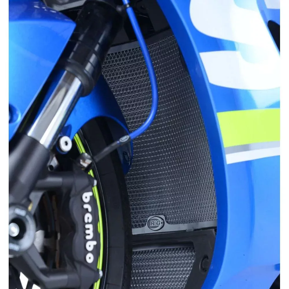 R&G Racing Black Aluminum Radiator Guard RAD0216BK