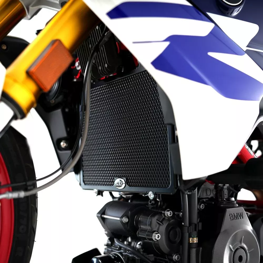 R&G Racing Black Aluminum Radiator Guard RAD0218BK