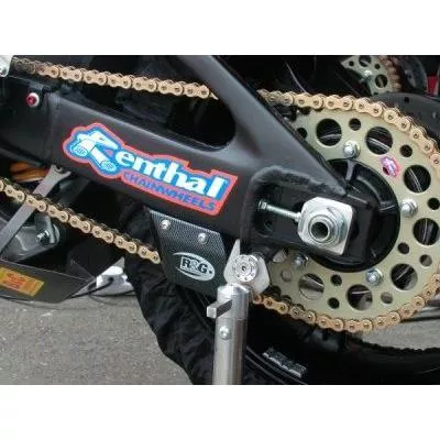 R&G Racing Black Toe Chain Guards – ABS Shark’s Fin TG0001BK
