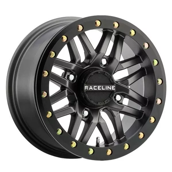 Raceline Wheels 14X7 4/156 A91G-Ryno Beadlock Metal/BK