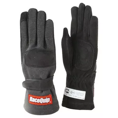 Racequip Gloves Double Layer XX-Large Black SFI 355007