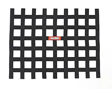 Racequip Ribbon Window Net Black Non-SFI 721005