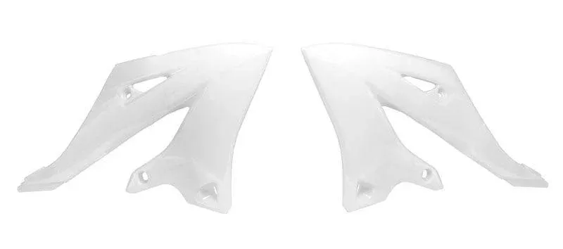 RADIATOR SCOOPS YZ125/250 2022-25 WHITE, RTECH R-CVYZ0BN0022