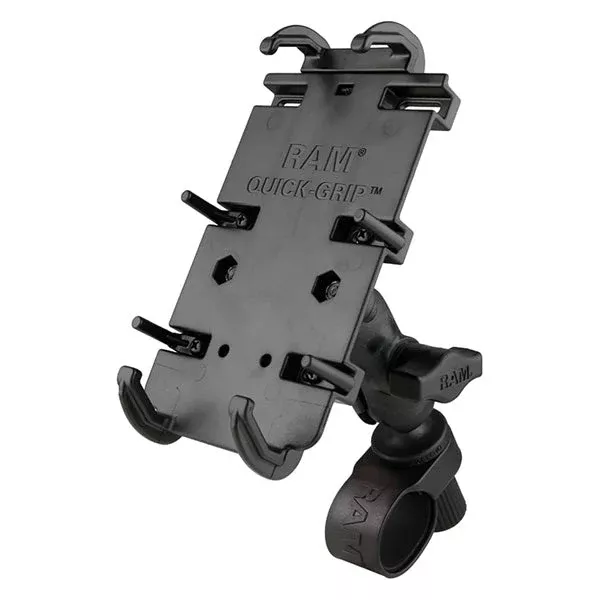 RAM Mounts Quick-Grip XL Phone Mount With Tough-Strap Handlebar Base