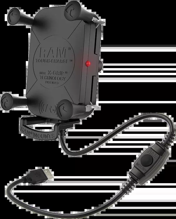 RAM Mounts Tough-Charge™ Waterproof Wireless Charging Mount – X-Grip Tech