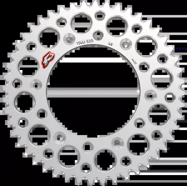 Renthal Rear Sprocket – Aluminum – 48 Tooth – Silver – Honda