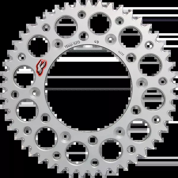 Renthal Rear Sprocket – Aluminum – 49 Tooth – Silver – Honda