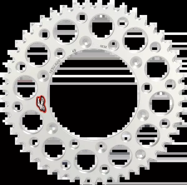Renthal Rear Sprocket – Aluminum – 49 Tooth – Silver – Suzuki