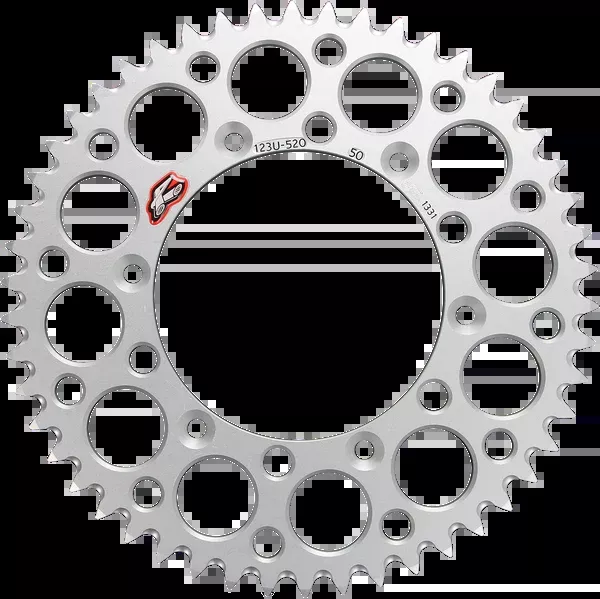 Renthal Rear Sprocket – Aluminum – 50 Tooth – Silver – Suzuki