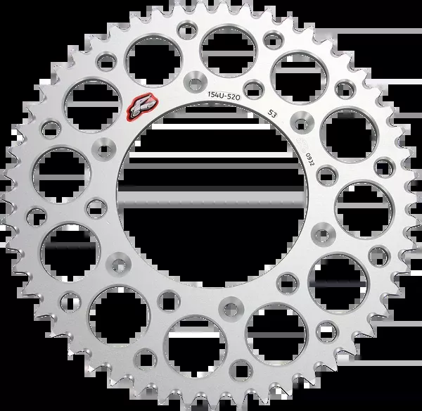 Renthal Rear Sprocket – Aluminum – 53 Tooth – Silver – Honda