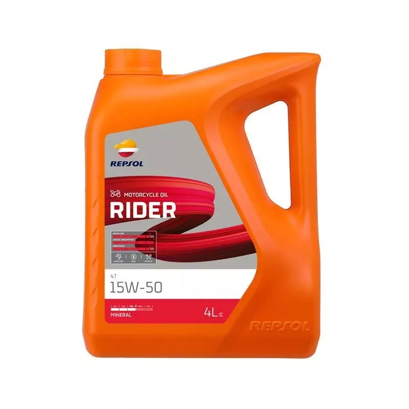 Repsol Mineral 4T Engine Oil Rider 15W50 (4L)