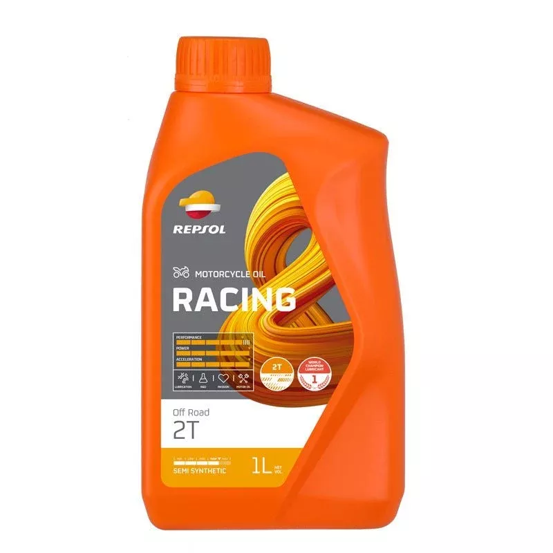 Repsol Semi-Synthetic 2T Engine Oil Racing Off-Road (1L)