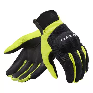 REV'IT! Mosca H2O Black Neon Yellow Gloves