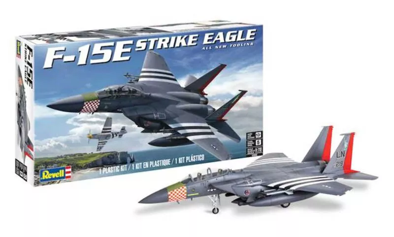 Revell F15E Strike Eagle Figher Jet 1:72 Scale Model Kit