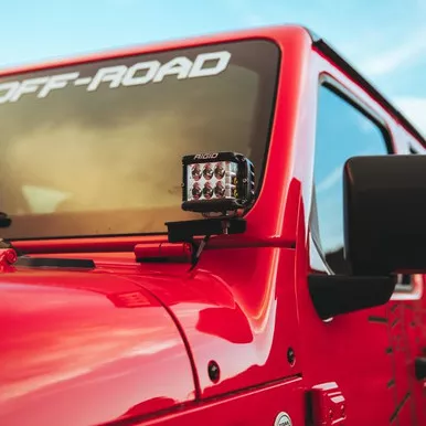 Rigid Industries 41659 A-Pillar Light Mount for 2018-2021 Jeep Wrangler JL