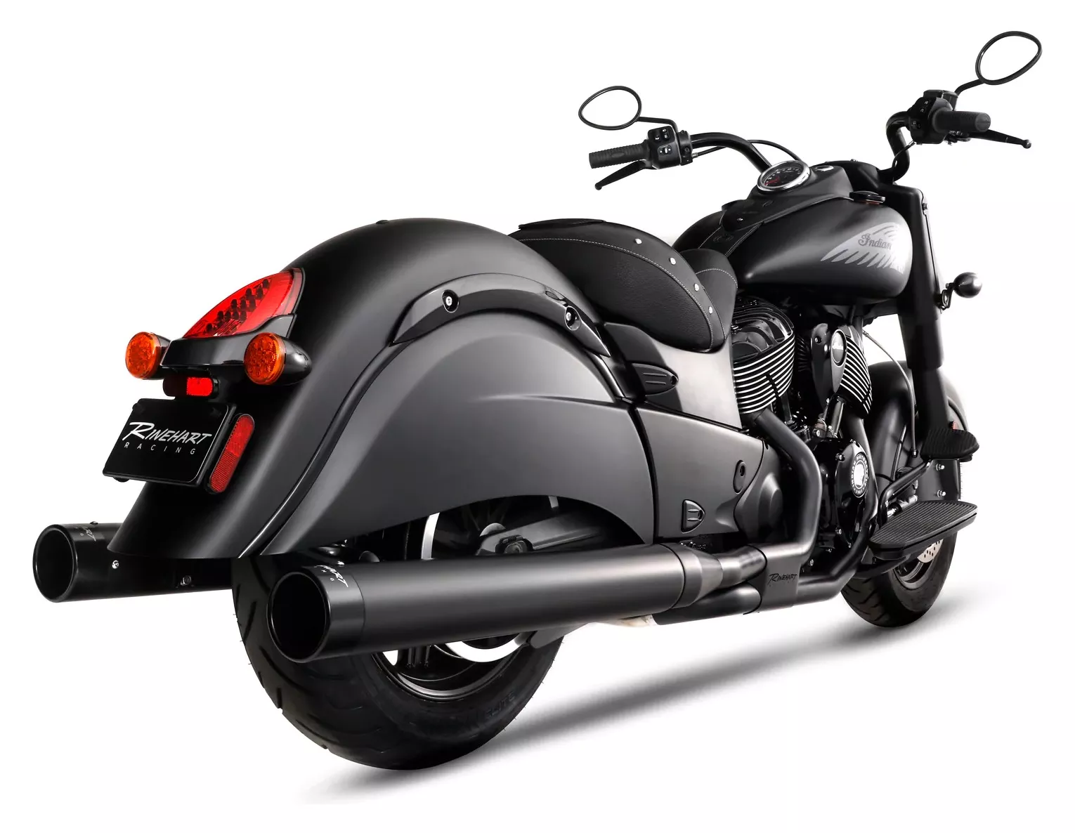 Rinehart 4" DBX40 Slip-On Mufflers For Indian 2014-2026