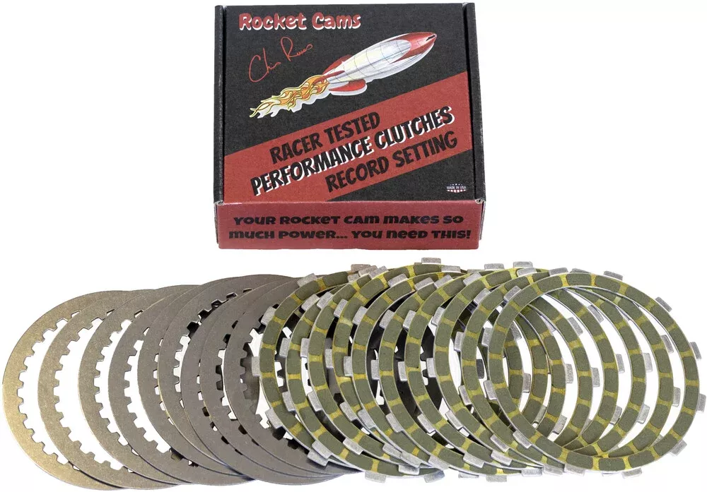 Rocket Performance Garage Llc Performance Clutch Kit Twin CAM BT EX M8 - 41-4002 For Harley Motorcycles 1998-2017