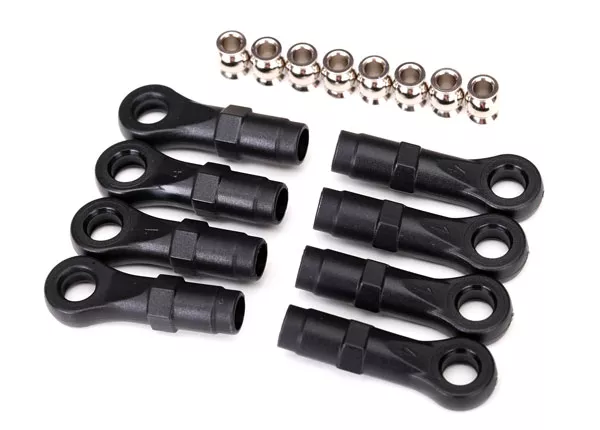 Rod Ends, Extended (Standard (4), Angled (4))/ Hollow Balls (8) (For use with TRX-4 Long Arm Lift Kit)