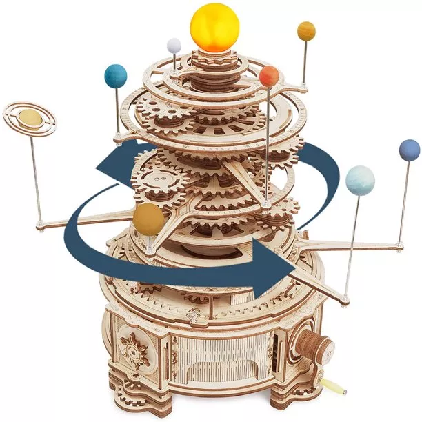 Rolife Solar System Working Model 3D Modern Wooden Puzzle
