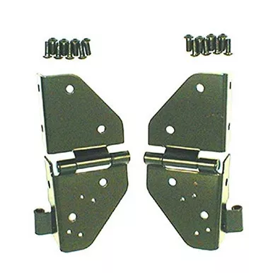 Rugged Ridge 11209.01 Windshield Hinge Kit, Black