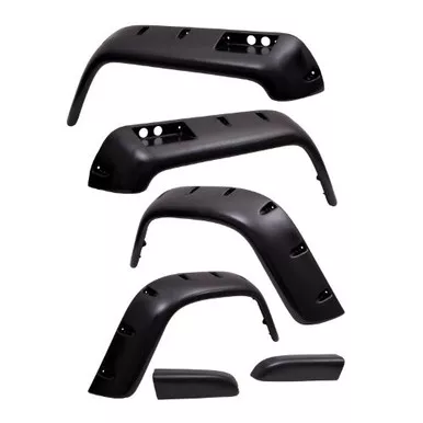 Rugged Ridge 11632.10 All Terrain Fender Flare Kit, 6 inch, 6 Piece