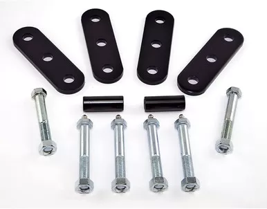 Rugged Ridge 18265.02 Suspension Leaf Spring Shackle Kit, Greaseable