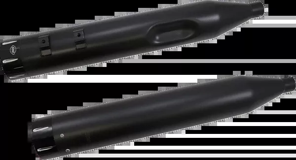 S&S Cycle El Dorado Dual Exhaust System - Black - Machined Black Tracer
