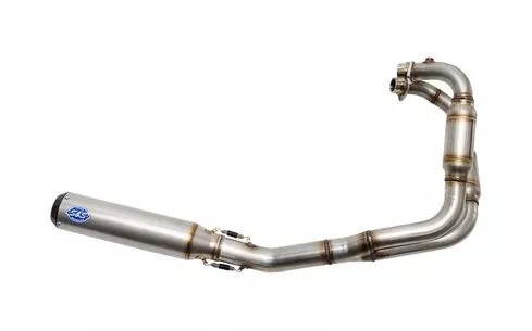 S&S Cycle Qualifier Race 2-Into-1 Low System For Royal Enfield Interceptor / Continental GT 650 2019-2026