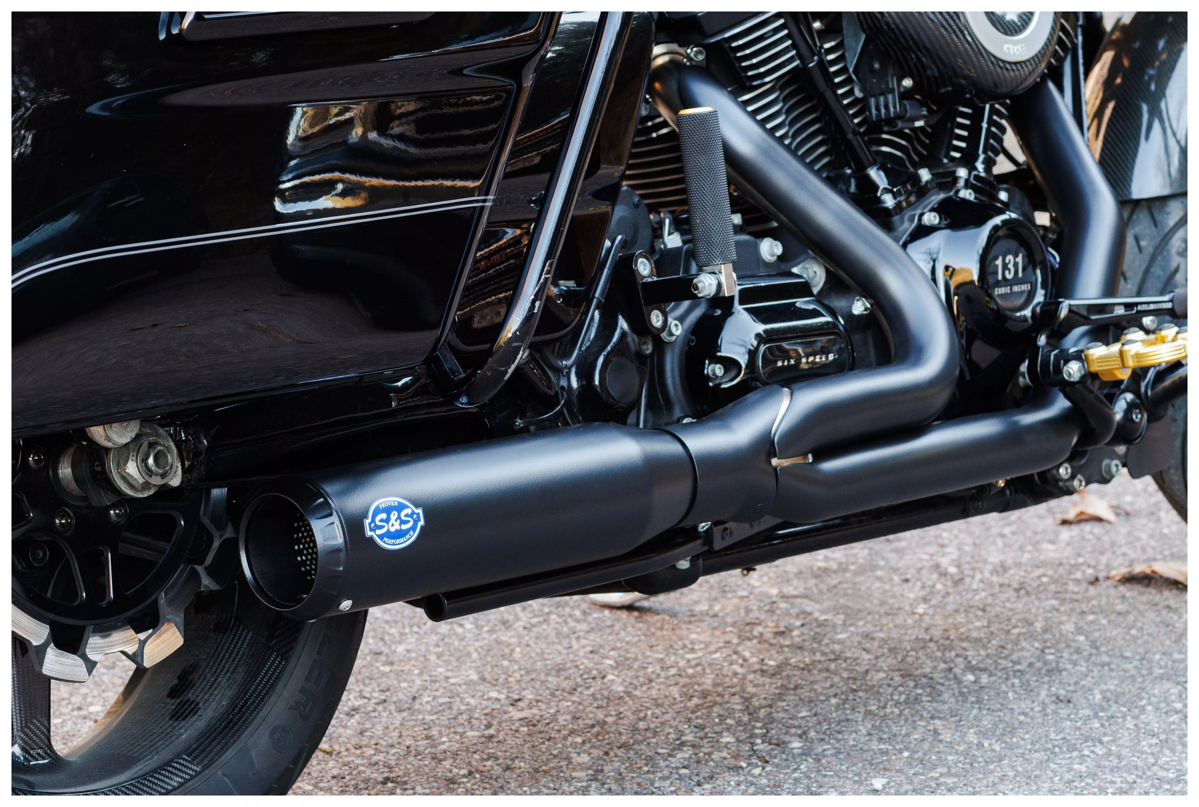 S&S Cycle Race Only Qualifier 2 Into 1 Stainless Exhaust For Harley Touring 2017-2026