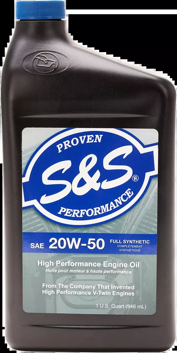 S&S Cycle Synthetic Oil 20w-50 – 1 U.S. Quart