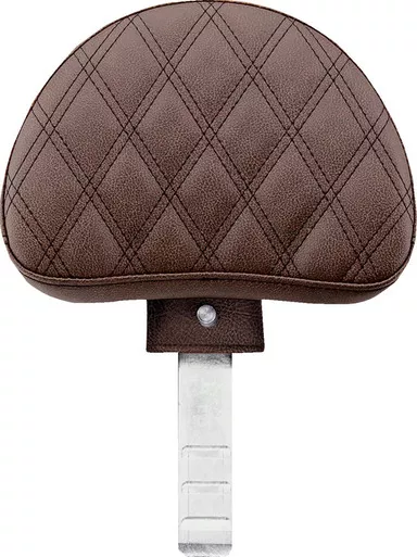 Saddlemen Driver's Backrest Lattice Stitched Brown - 11567BLS