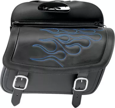 Saddlemen Flame Saddlebag Blue Medium - 3501-0772