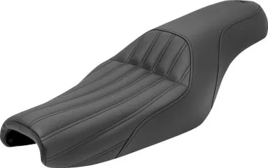 Saddlemen Knuckle 2-Up Seat Ribbed Black - 807-11-047K
