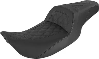 Saddlemen Lattice Stitched Slim Seat Black FL - 897-06-162