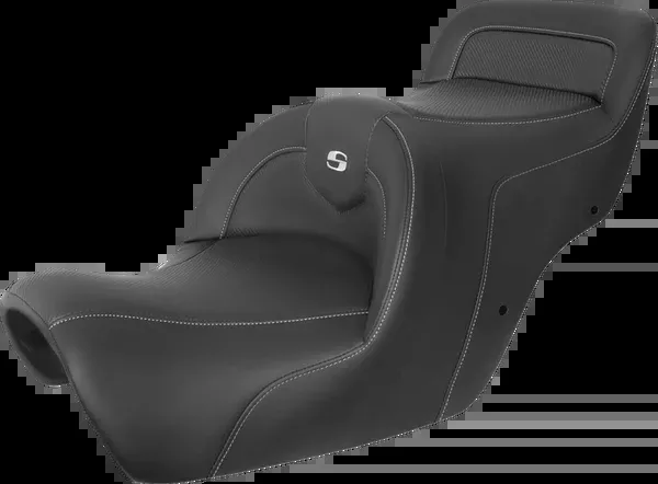 Saddlemen Roadsofa™ Carbon Fiber Seat – Without Backrest – Black – GL ’88-’00