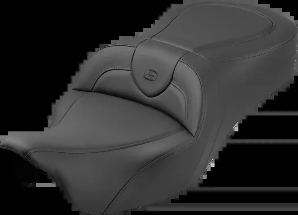 Saddlemen Roadsofa™ King Seat – No Backrest – Plain – Black Stitch – FLH/FLT ’08-’25