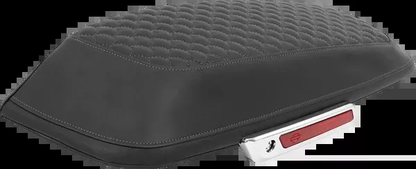 Saddlemen Saddlebag Lid Covers - Dragon Scale - Gray Stitch - FLH/FLT '14-'25