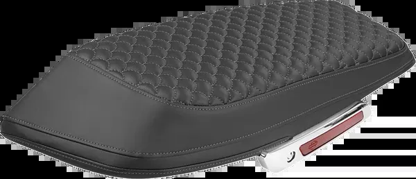 Saddlemen Saddlebag Lid Covers – Dragon Scale – Gray Stitch – FLH/FLT ’23-’25