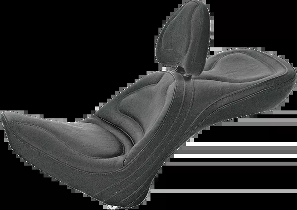 Saddlemen Seat – Explorer™ – With Backrest – Stitched – Black – FL/FX ’00-’06