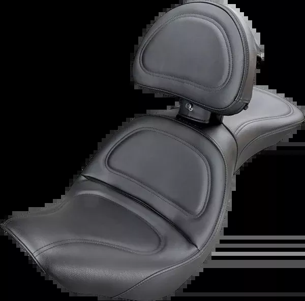 Saddlemen Seat - Explorer™ - With Backrest - Stitched - Black - FXDWG '96-'03