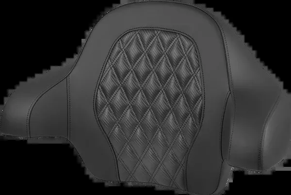 Saddlemen Tour-Pak Backrest Pad - Lattice Stitch - Black Stitch - FL '14-'25