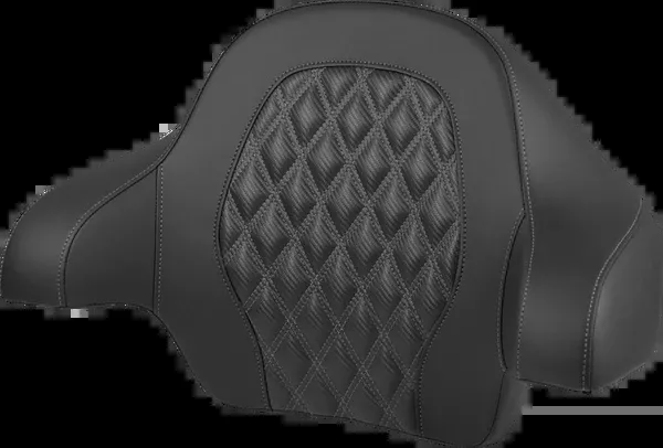 Saddlemen Tour-Pak Backrest Pad – Lattice Stitch – Dark Gray Stitch – FL ’14-’25