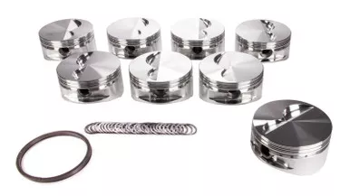 SBC F/T piston Set 4.125 Bore -5.0cc 242886