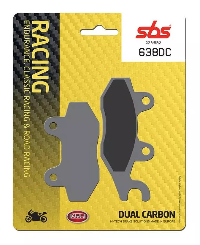SBS Dual Carbon Front Brake Pads 638DC