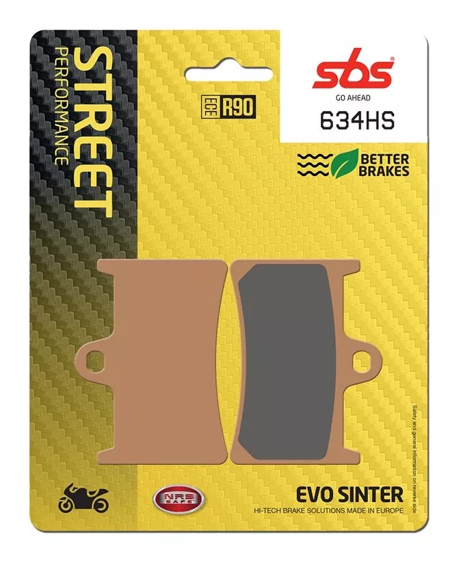 SBS HS Sintered Front Brake Pads 634HS