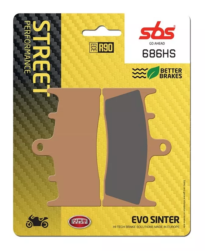 SBS HS Sintered Front Brake Pads 686HS