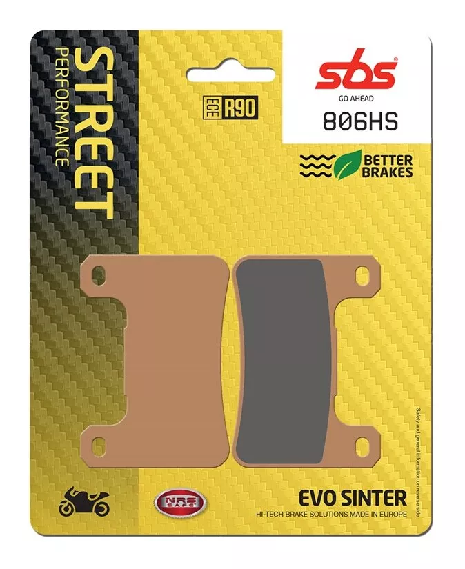 SBS HS Sintered Front Brake Pads 806HS